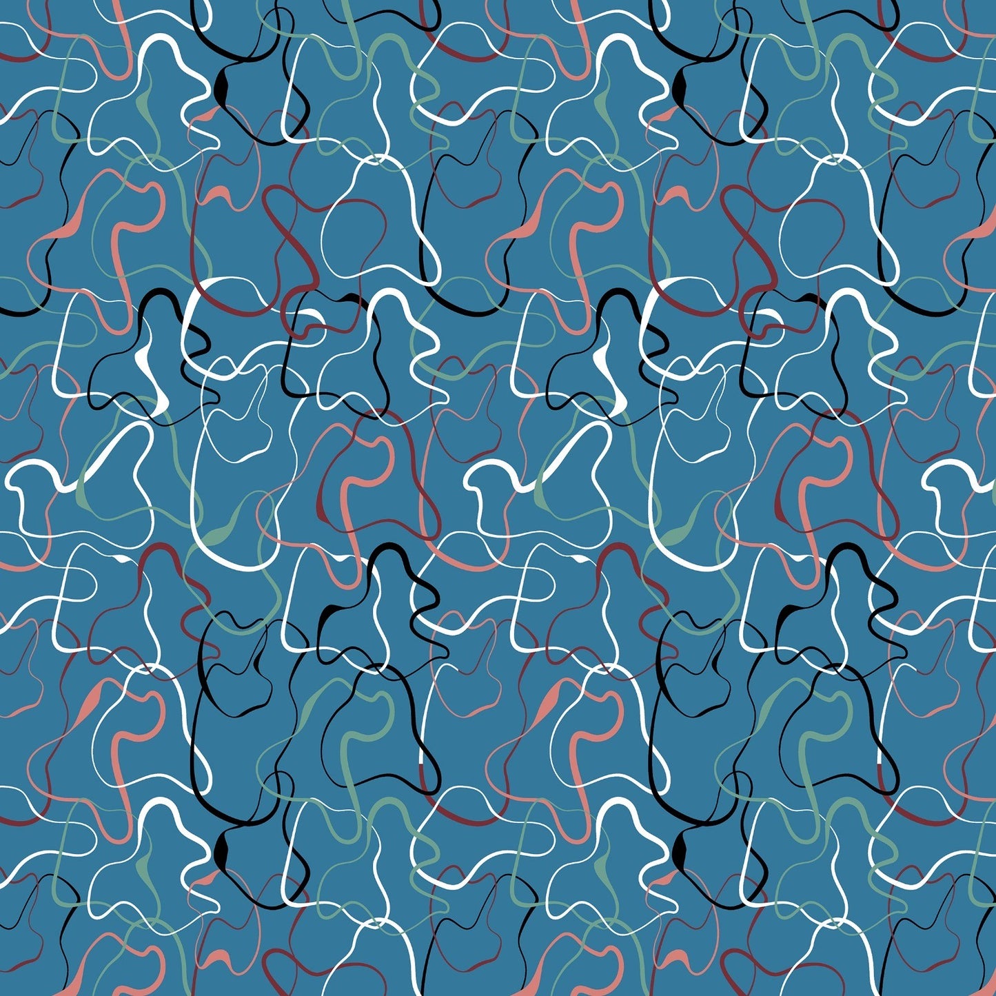 Squiggle Pre-Tied Headscarf