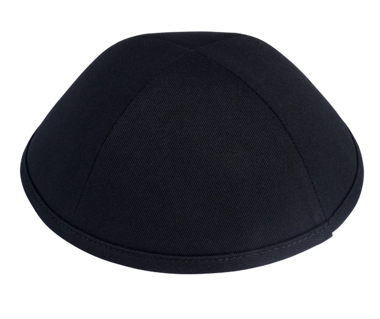 Ikippah Black Cotton Yarmulke