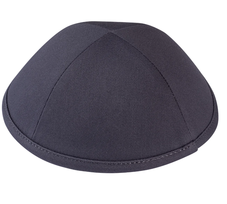 Ikippah Gray Cotton Yarmulke